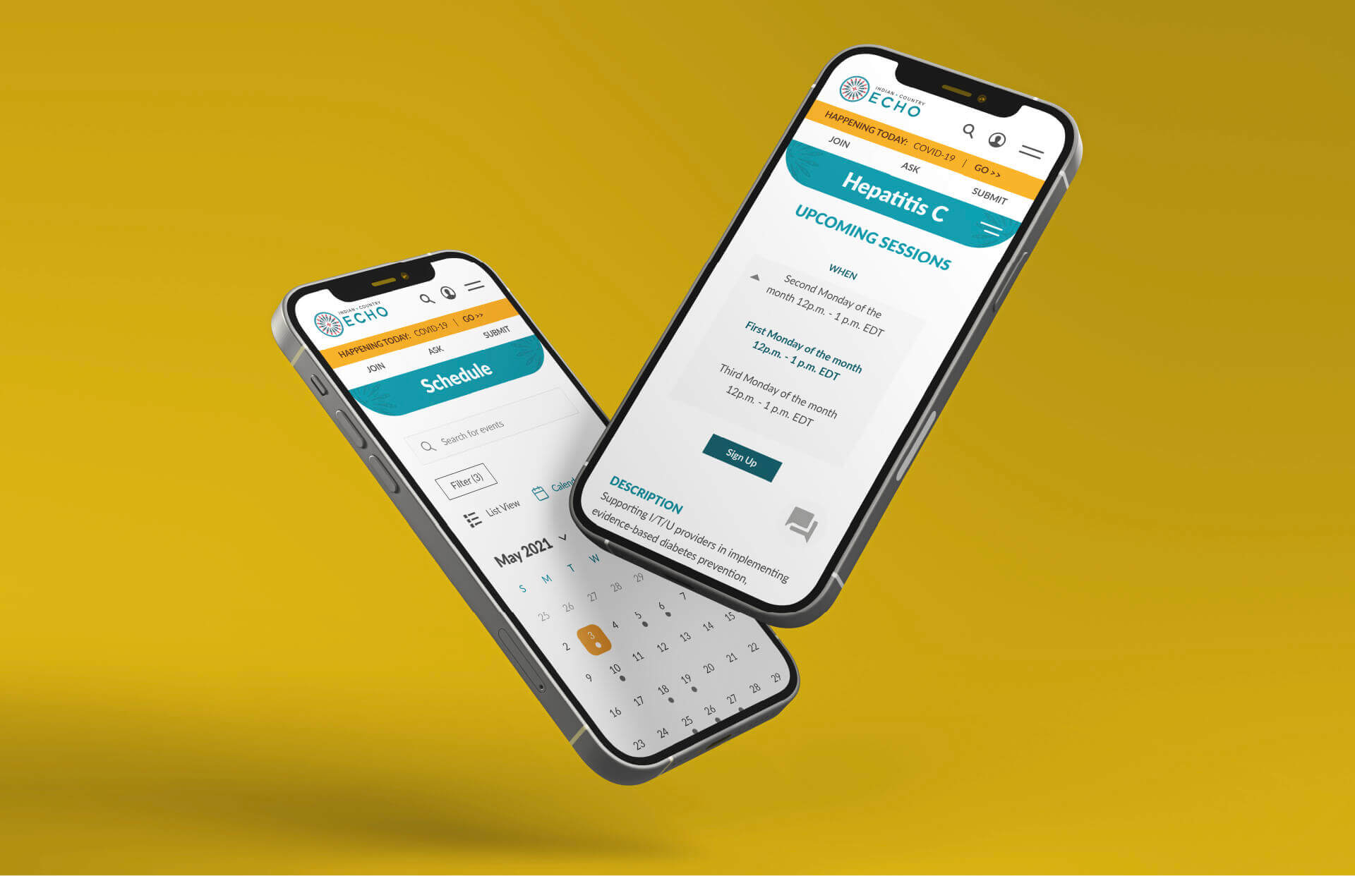 Indian Country Echo Website Mobile View